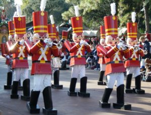 A nutcracker marching band.