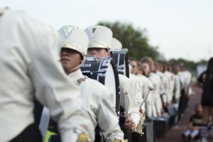 A marching band.