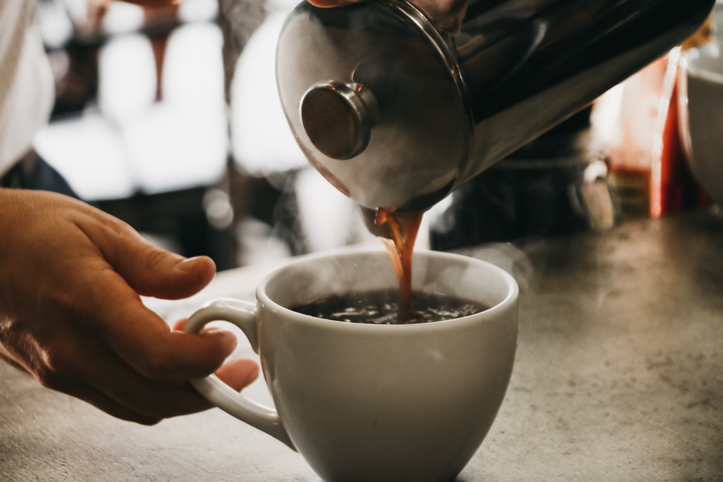 A French press coffee.