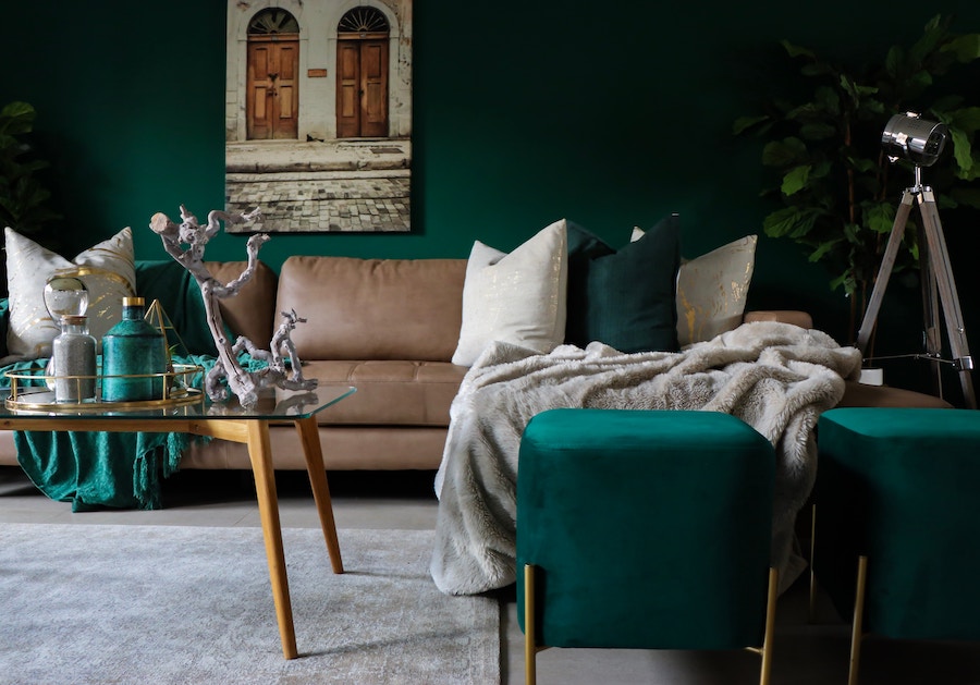 Design trends in green living room